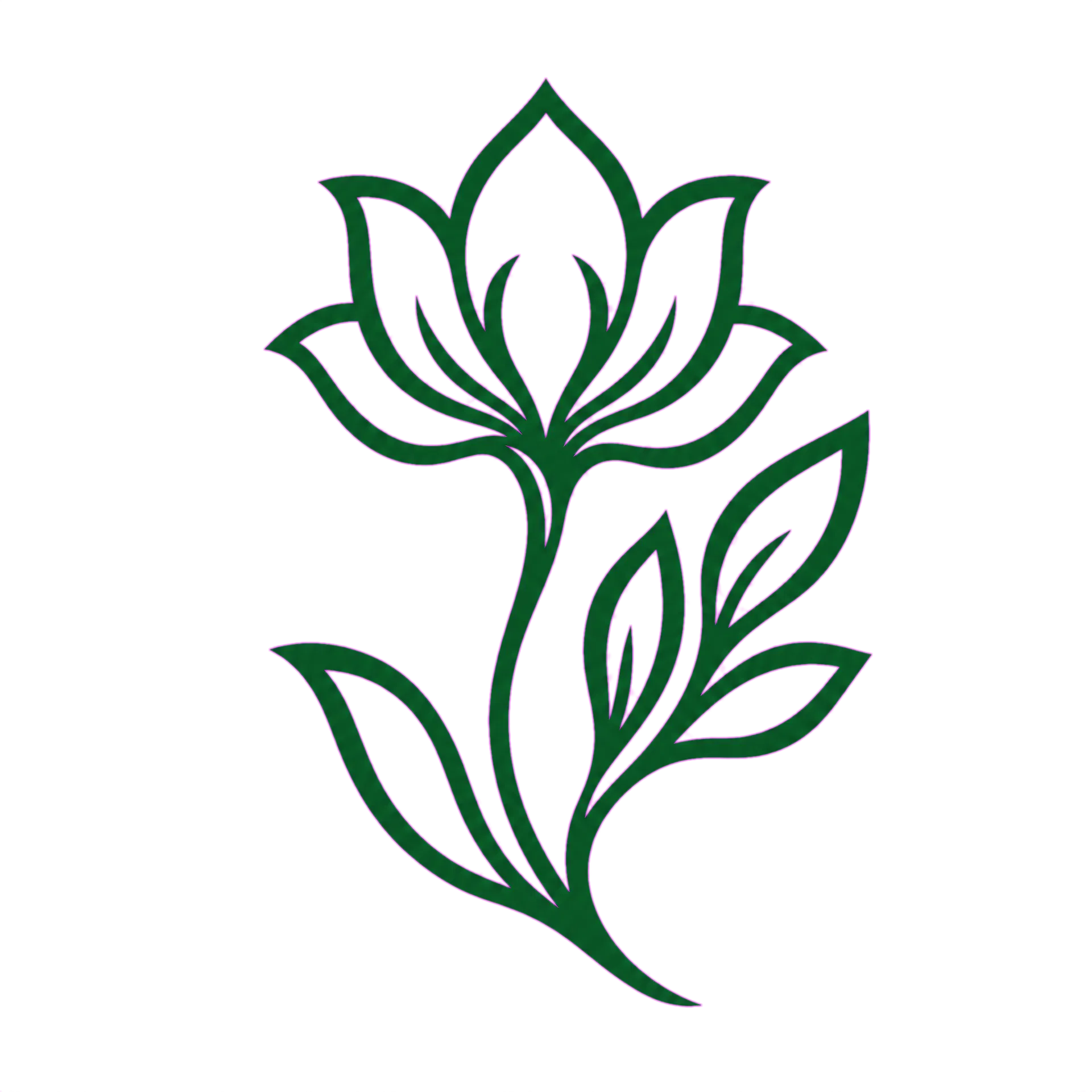 每日大赛|花艺设计·盆景造型·庭院景观 品牌标识：森林绿花叶标志